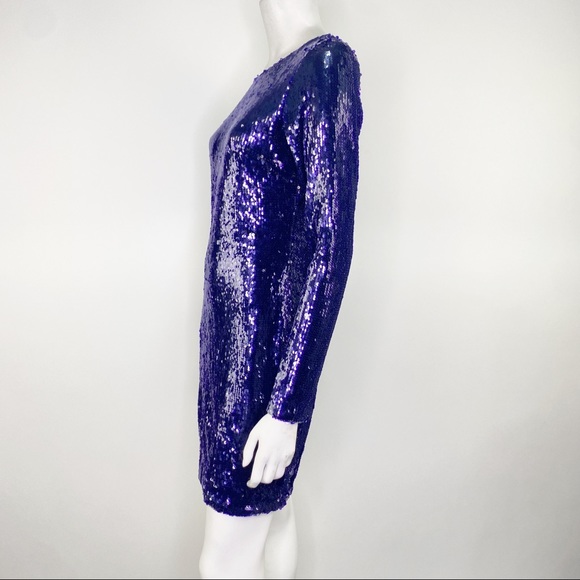 Dress The Population Fran Sequin Mini Dress Large - Picture 3 of 7